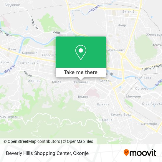 Beverly Hills Shopping Center mapa