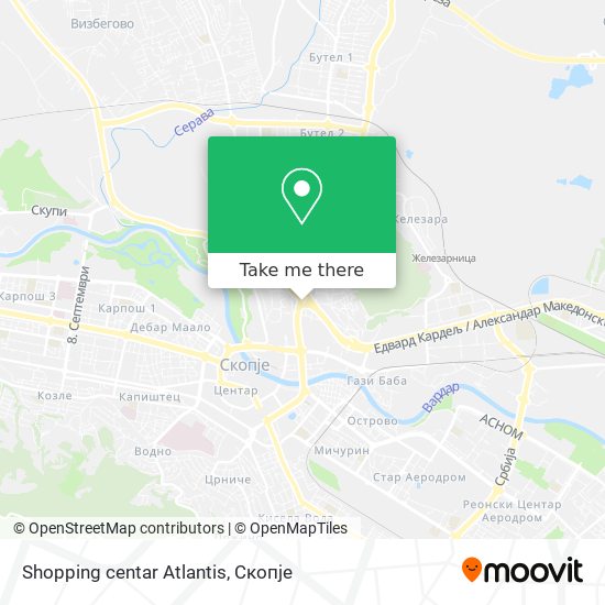 Shopping centar Atlantis mapa