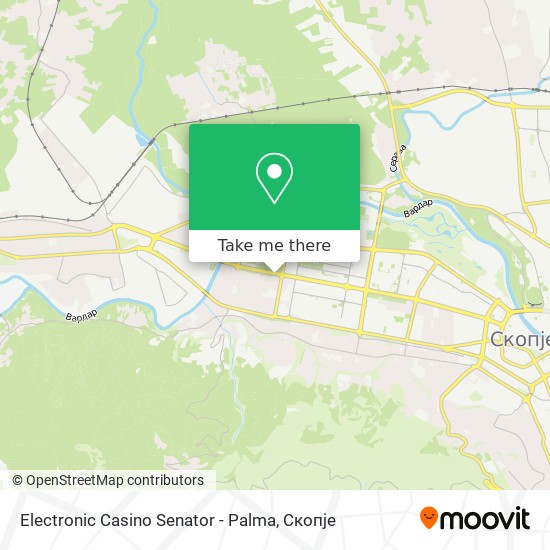 Electronic Casino Senator - Palma map