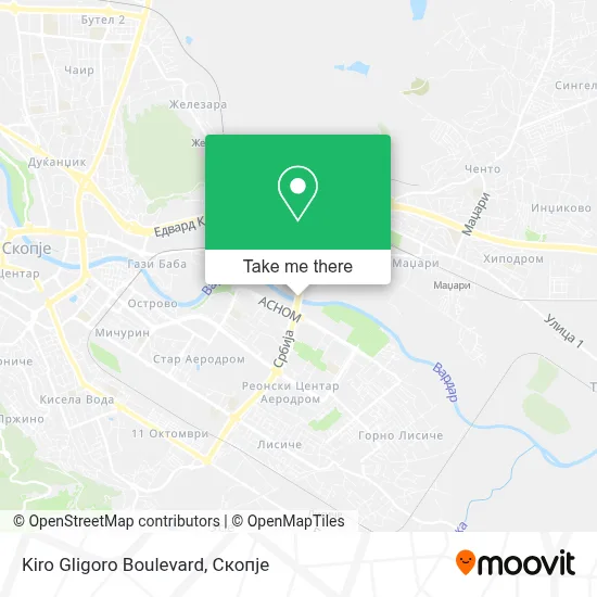 Kiro Gligoro Boulevard map