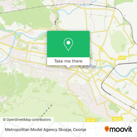 Metropolitan Model Agency Skopje map