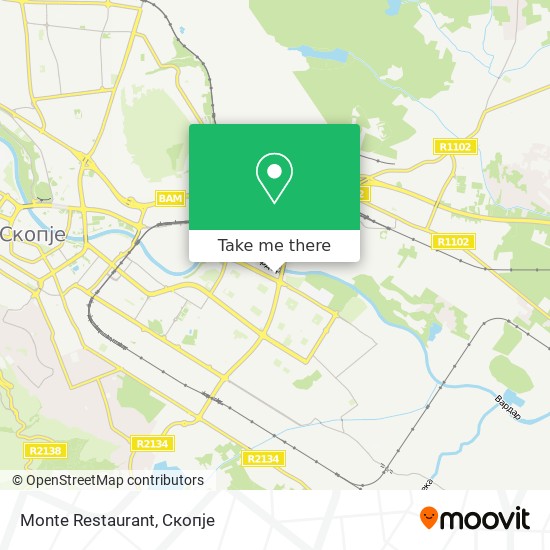 Monte Restaurant map