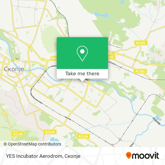 YES Incubator Aerodrom map