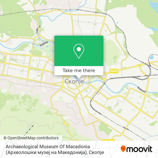 Archaeological Museum Of Macedonia (Археолошки музеј на Македонија) map