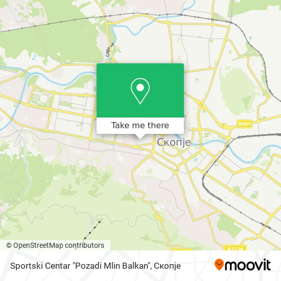 Sportski Centar "Pozadi Mlin Balkan" map