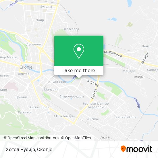 Хотел Русија map