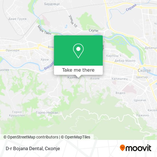 D-r Bojana Dental map