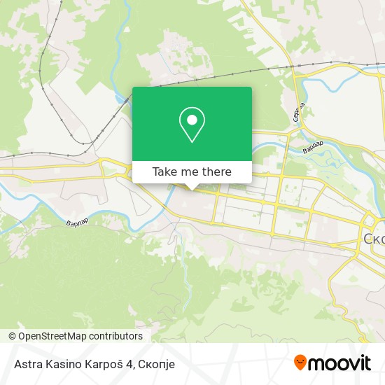 Astra Kasino Karpoš 4 mapa