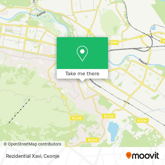 Rezidential Xavi mapa