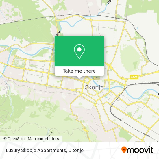 Luxury Skopje Appartments map