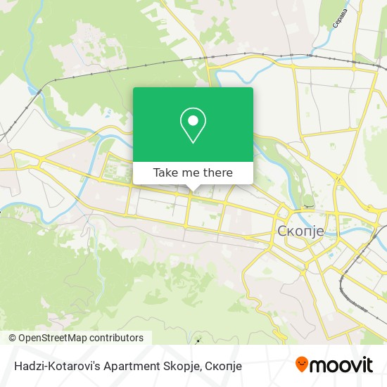 Hadzi-Kotarovi's Apartment Skopje mapa