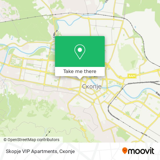 Skopje VIP Apartments map
