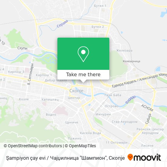 Şampiyon çay evi /  Чајџилница "Шампион" mapa