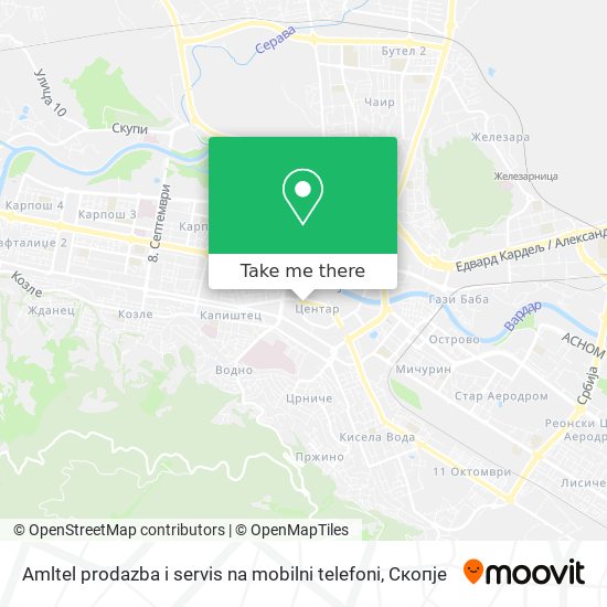 Amltel prodazba i servis na mobilni telefoni map