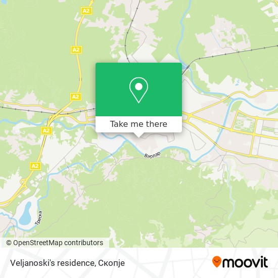 Veljanoski's residence map