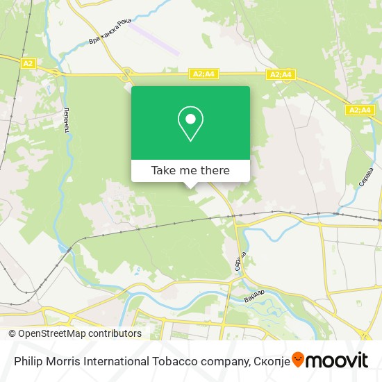 Philip Morris International Tobacco company mapa