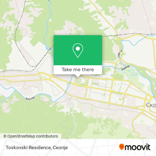 Toskovski Residence mapa