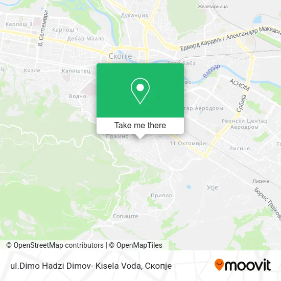ul.Dimo Hadzi Dimov- Kisela Voda map