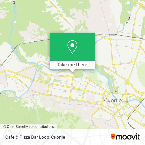 Cafe & Pizza Bar Loop map