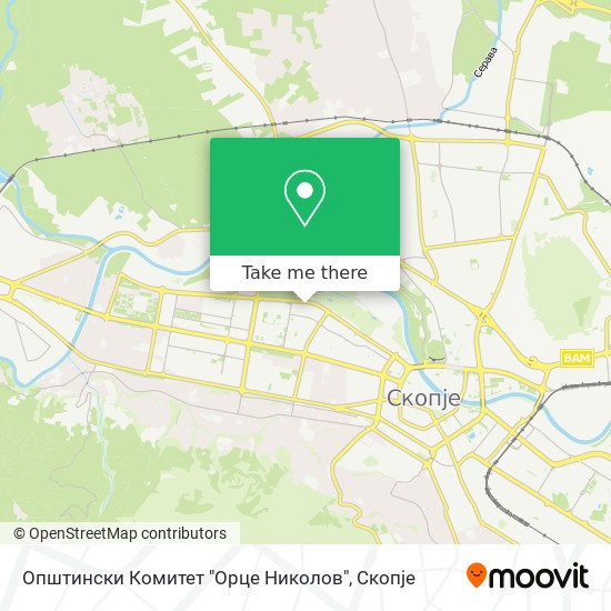 Општински Комитет "Орце Николов" map