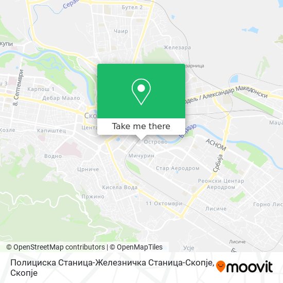 Полициска Станица-Железничка Станица-Скопје map