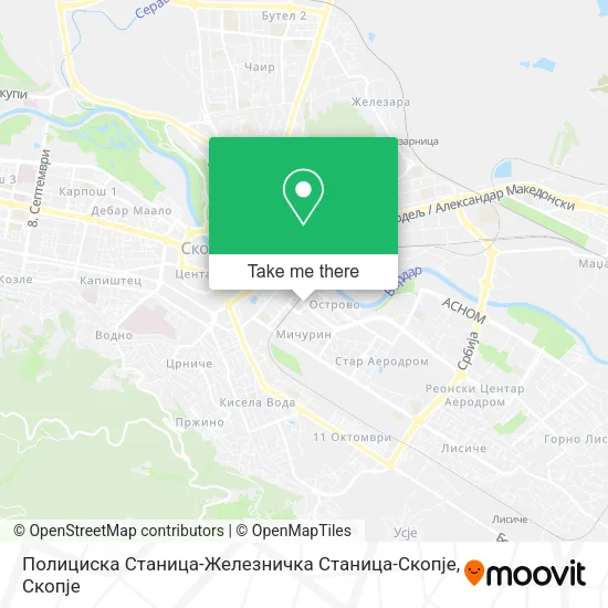 Полициска Станица-Железничка Станица-Скопје map