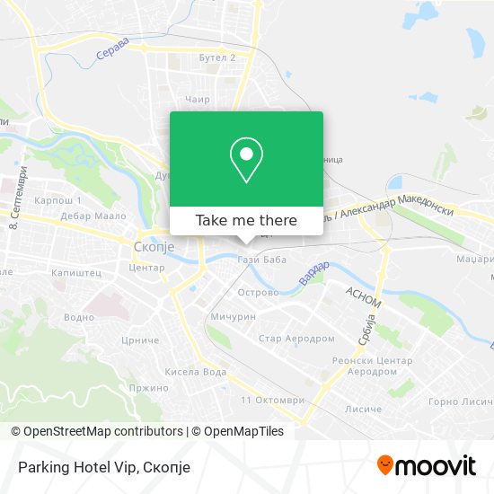 Parking Hotel Vip map