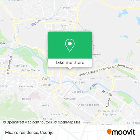 Muaz's residence map