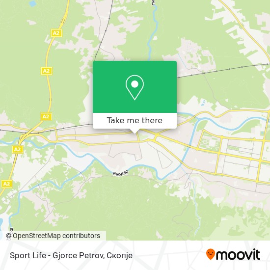 Sport Life - Gjorce Petrov map