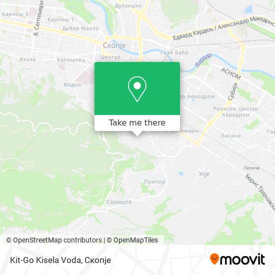 Kit-Go Kisela Voda map