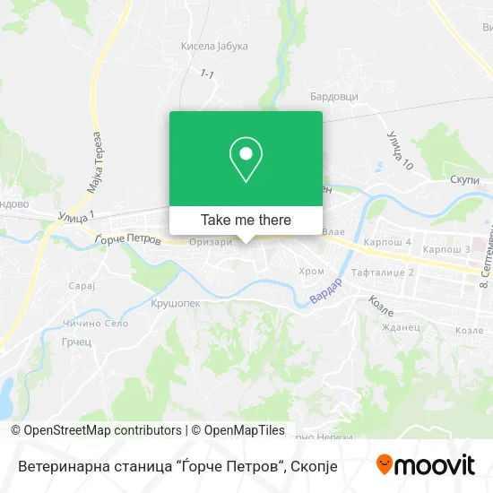Ветеринарна станица “Ѓорче Петров“ map