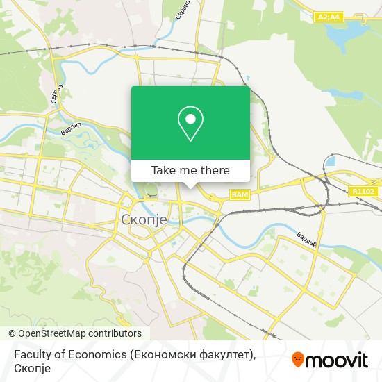 Faculty of Economics (Економски факултет) mapa