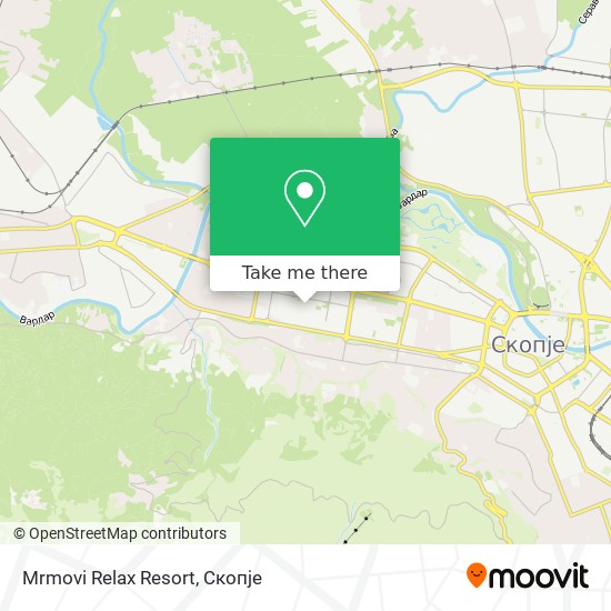 Mrmovi Relax Resort mapa