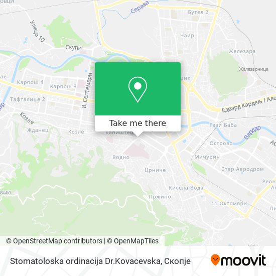 Stomatoloska ordinacija Dr.Kovacevska map