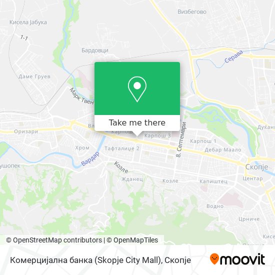 Комерцијална банка (Skopje City Mall) map