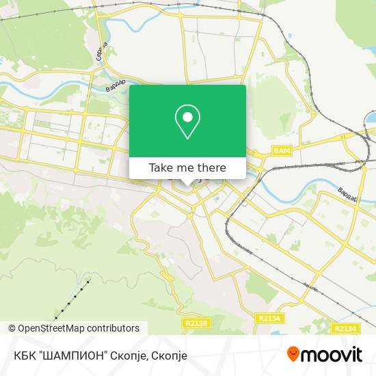 КБК "ШАМПИОН" Скопје mapa