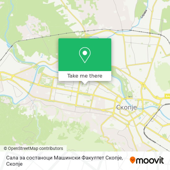 Сала за состаноци Машински Факултет Скопје map