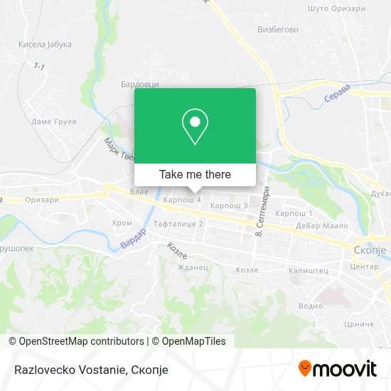 Razlovecko Vostanie map