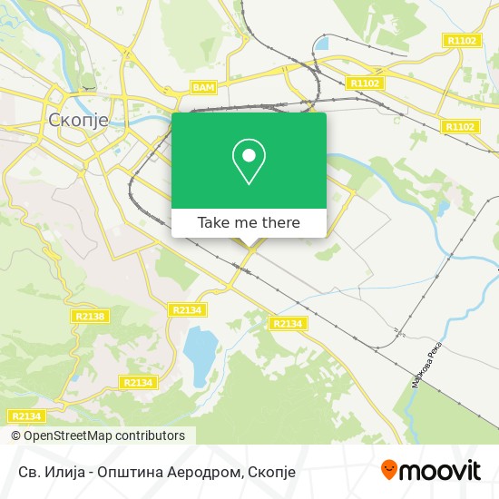 Св. Илија - Општина Аеродром mapa