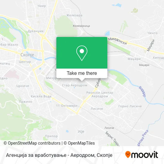 Агенција за вработување - Аеродром map