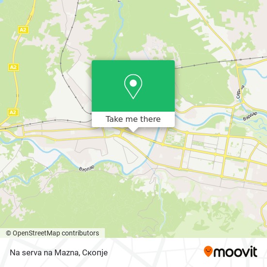 Na serva na Mazna mapa