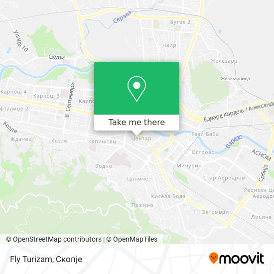 Fly Turizam map