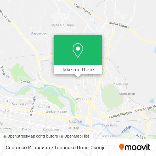 Спортско Игралиште Топанско Поле map