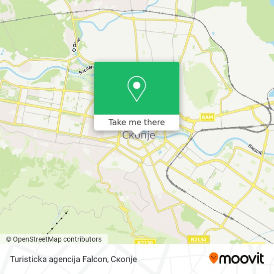 Turisticka agencija Falcon map
