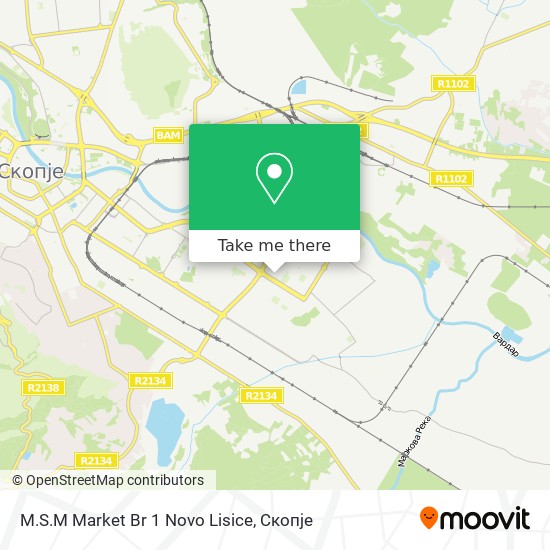 M.S.M Market Br 1 Novo Lisice map