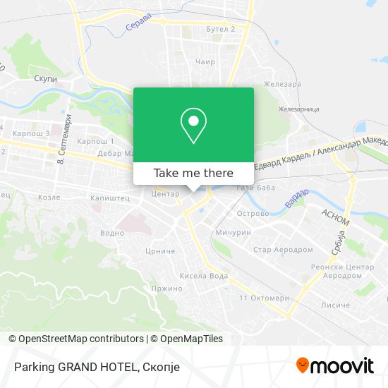 Parking GRAND HOTEL mapa