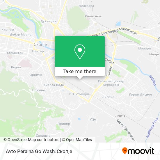 Avto Peralna Go Wash map