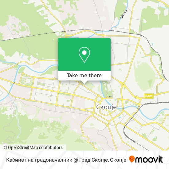 Кабинет на градоначалник @ Град Скопје mapa