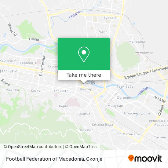 Football Federation of Macedonia mapa