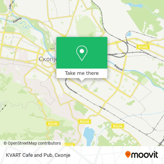KVART Cafe and Pub mapa